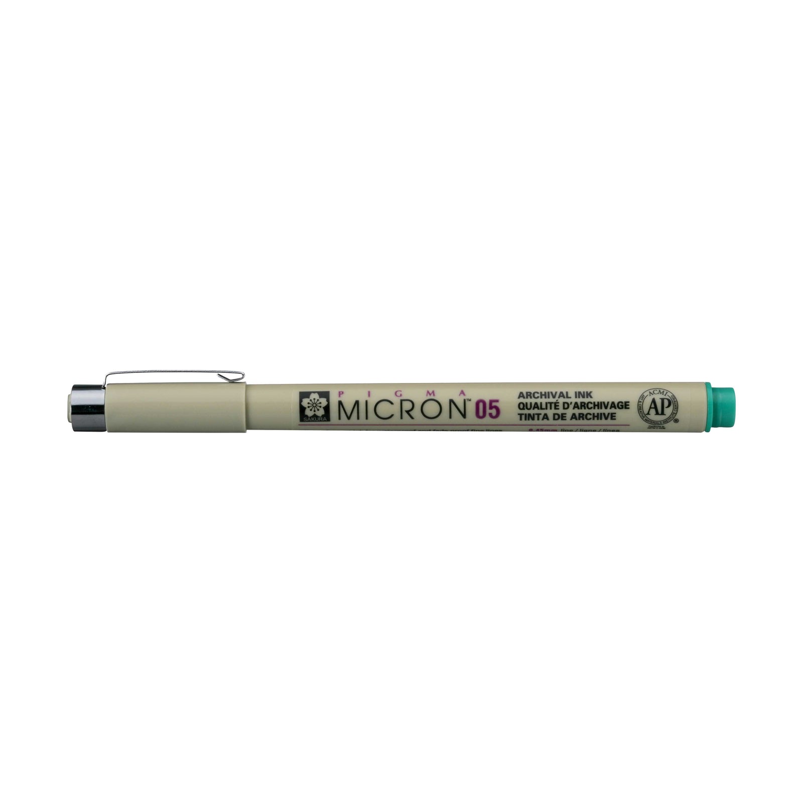 Sakura Pigma Micron 05 tűfilc 0,45 mm – 6 darabos színes készlet – Zöld
