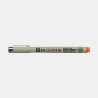 Sakura Pigma Micron 05 tűfilc 0,45 mm – 6 darabos színes készlet – Narancssárga