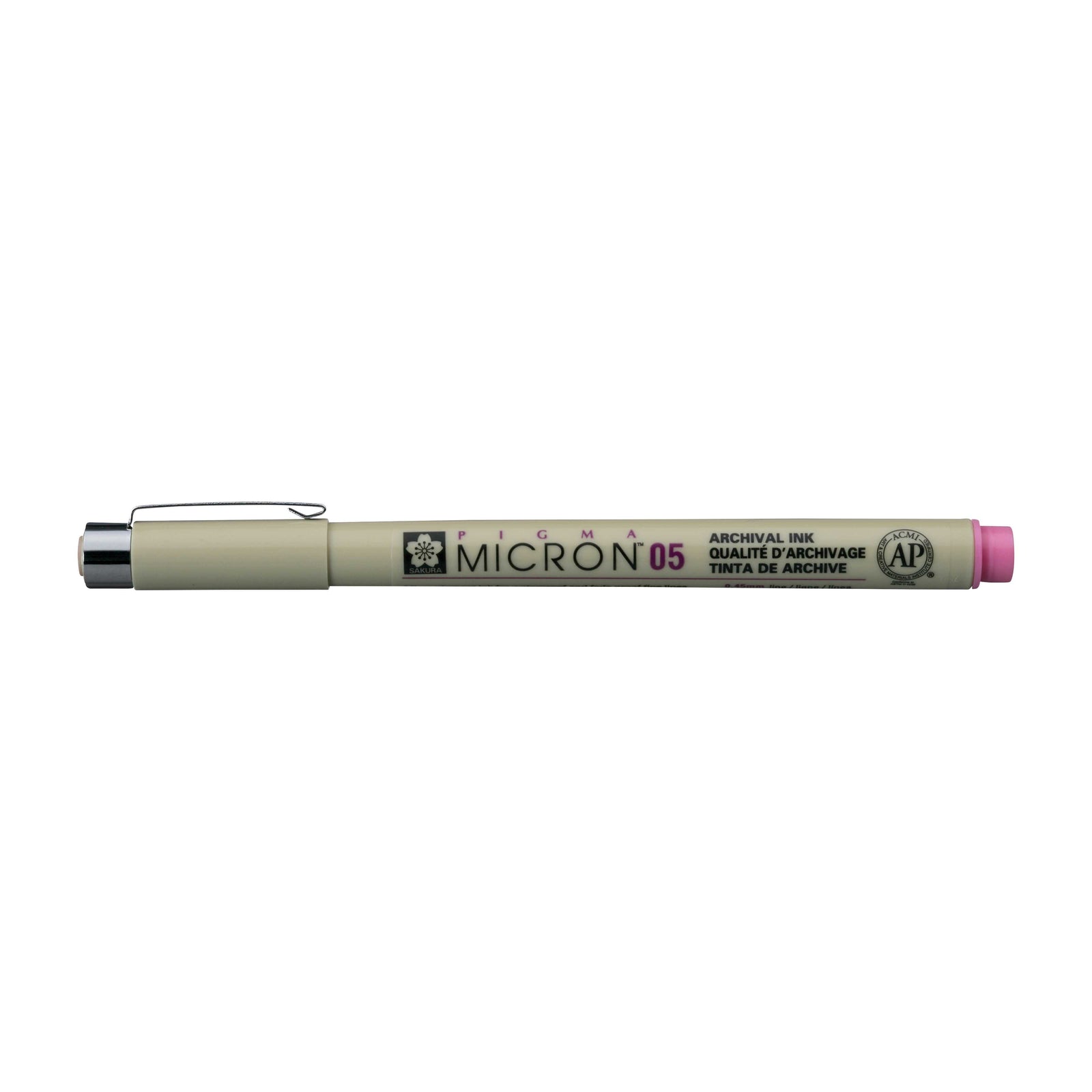 Sakura Pigma Micron 05 tűfilc 0,45 mm – 6 darabos színes készlet – Rózsaszín