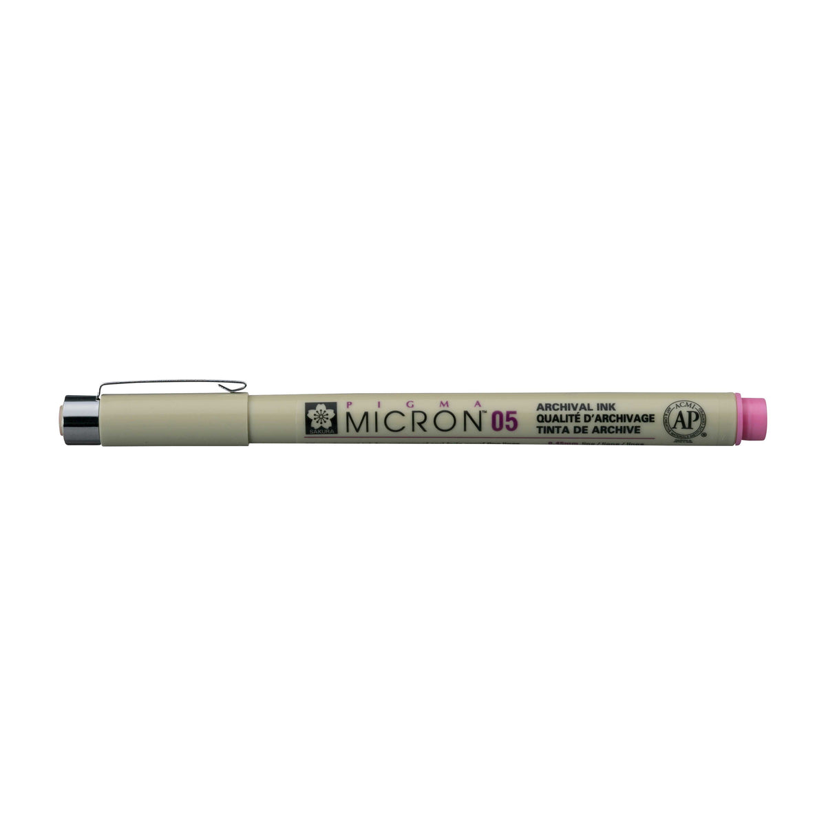 Sakura Pigma Micron 05 tűfilc 0,45 mm – 6 darabos színes készlet – Rózsaszín