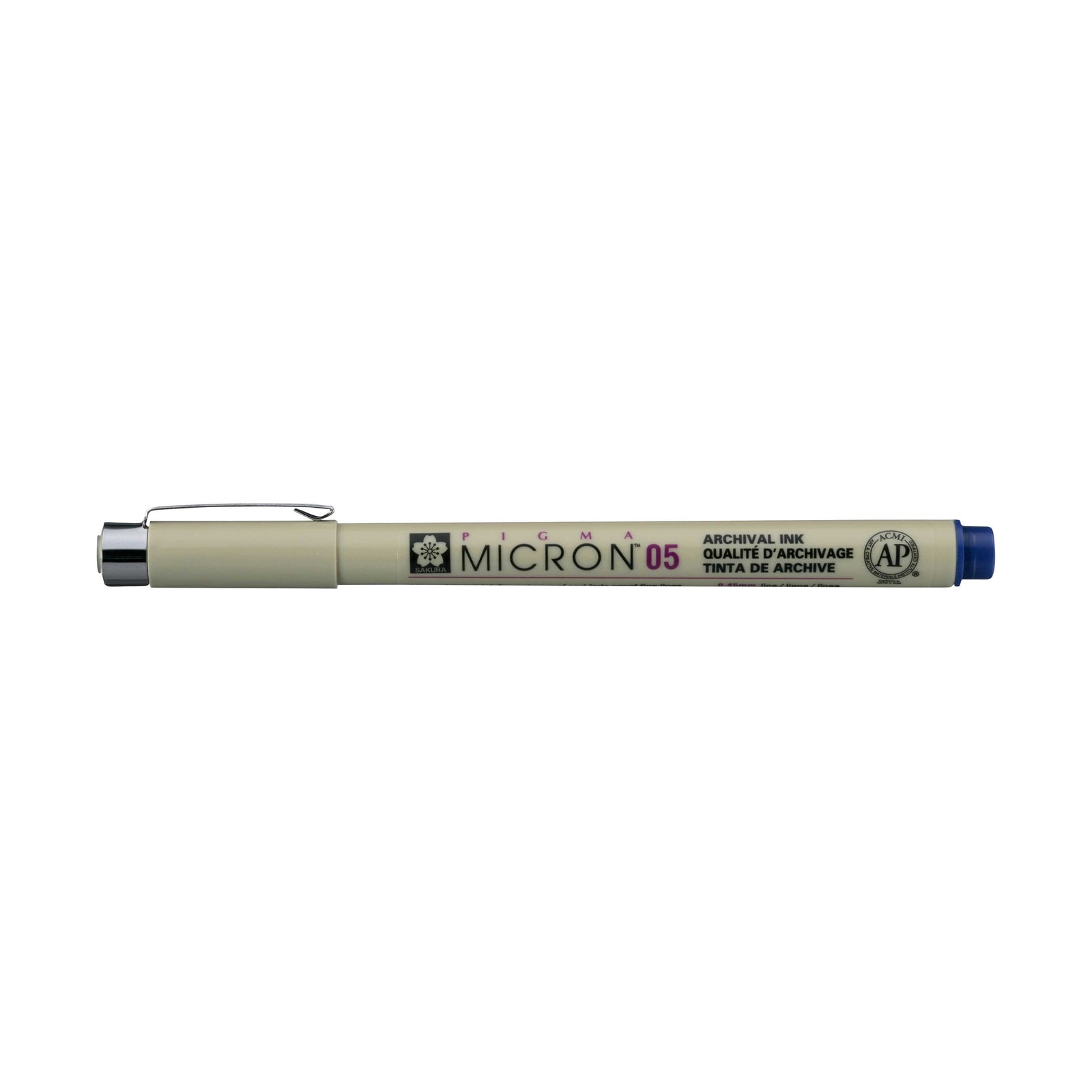 Sakura Pigma Micron 05 tűfilc 0,45 mm – 6 darabos színes készlet – Királykék