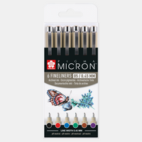 Sakura Pigma Micron 05 tűfilc 0,45 mm – 6 darabos színes készlet