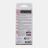 Sakura Pigma Micron 05 tűfilc 0,45 mm – 6 darabos színes készlet