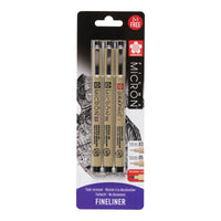 Sakura Pigma Micron és Graphic tűfilc készlet - 3 db-os
