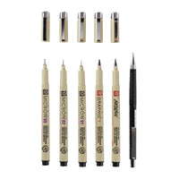 Sakura Pigma Micron Manga tűfilc készlet - 6 db-os / fekete