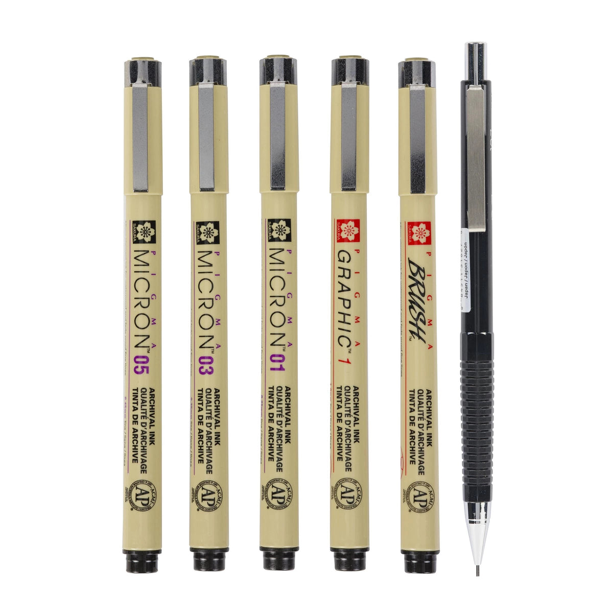 Sakura Pigma Micron Manga tűfilc készlet - 6 db-os / fekete