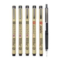 Sakura Pigma Micron Manga tűfilc készlet - 6 db-os / fekete