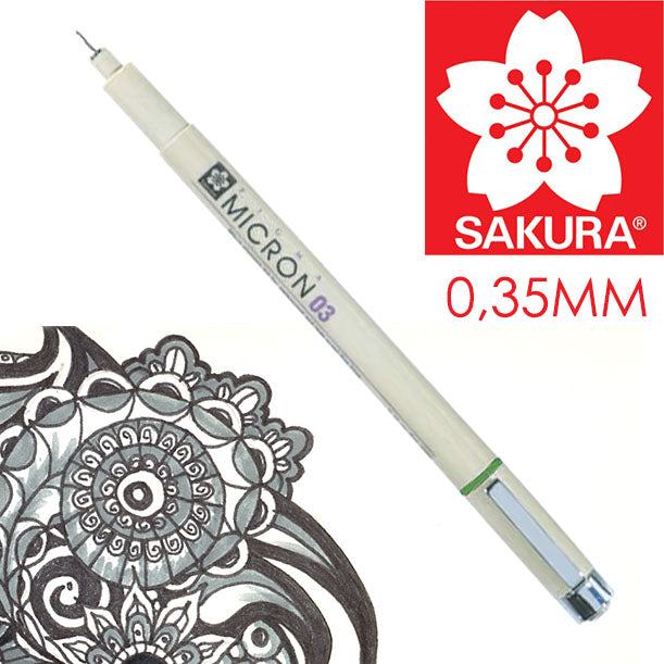 SAKURA Pigma Micron műszaki rajztoll BLACK (5)