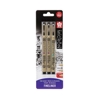 Sakura Pigma Micron tűfilc készlet - 3 db-os, fekete