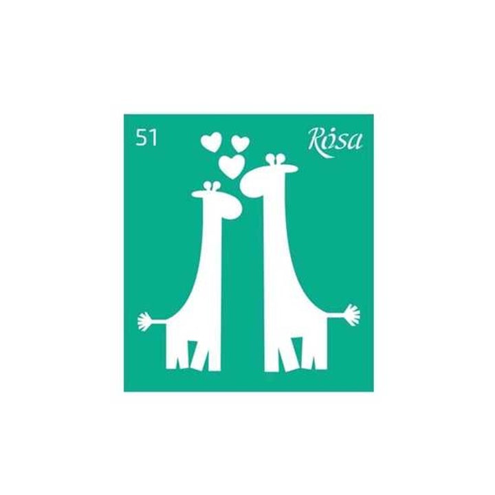 Öntapadó sablon Rosa Talent 9 x 10 cm - 51. minta