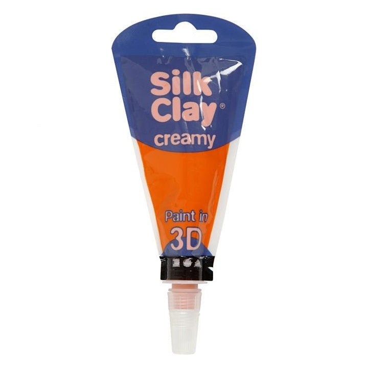 Önkeményedő krémes massza Silk Clay 3D – orange