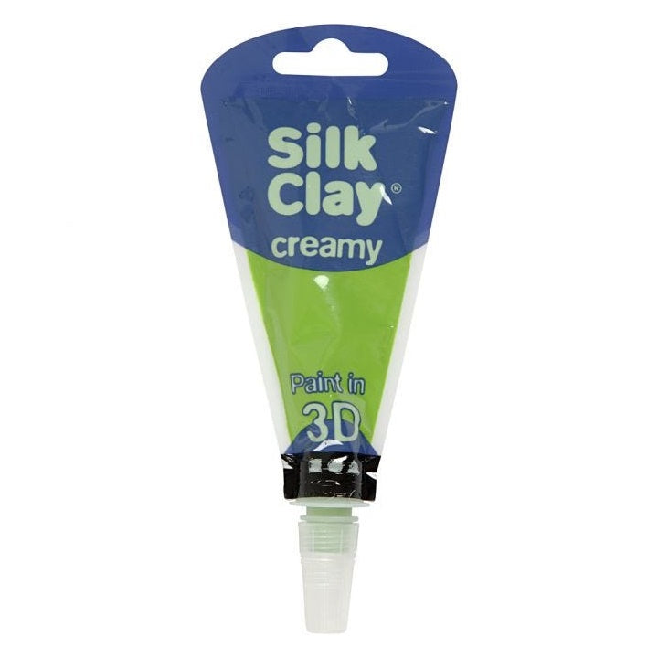 Önkeményedő krémes massza Silk Clay 3D – light green