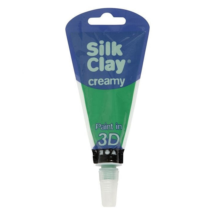 Önkeményedő krémes massza Silk Clay 3D – green