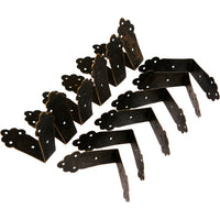 Sarok fém csuklópánt 43x20 mm 12db - bronz