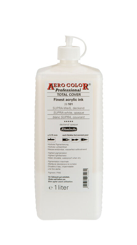 Schmincke AERO COLOR Professional akril tinta 1 l – 101 SUPRA-fehér, fedő