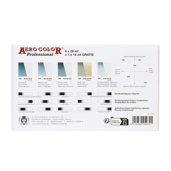Schmincke Aero Color White készlet (3)