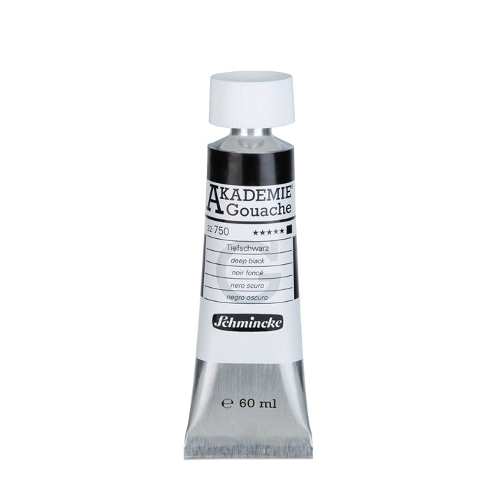 Schmincke AKADEMIE gouache festék tubusban 60 ml – 750 mély fekete