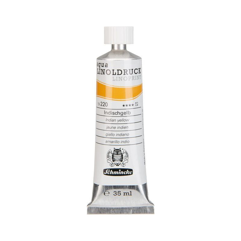 Schmincke aqua-LINOPRINT linómetsző festék 35 ml – 220 Indiai sárga