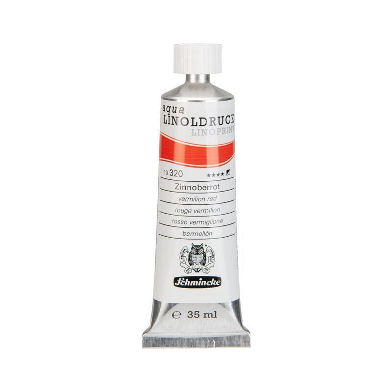 Schmincke aqua-LINOPRINT linómetsző festék 35 ml – 320 Vermilion vörös