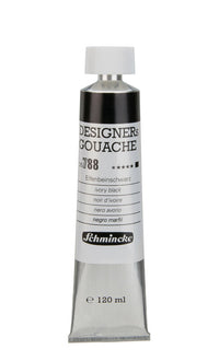 Schmincke Designers Gouache gouache festék 120 ml – 788 Elefántcsontfekete