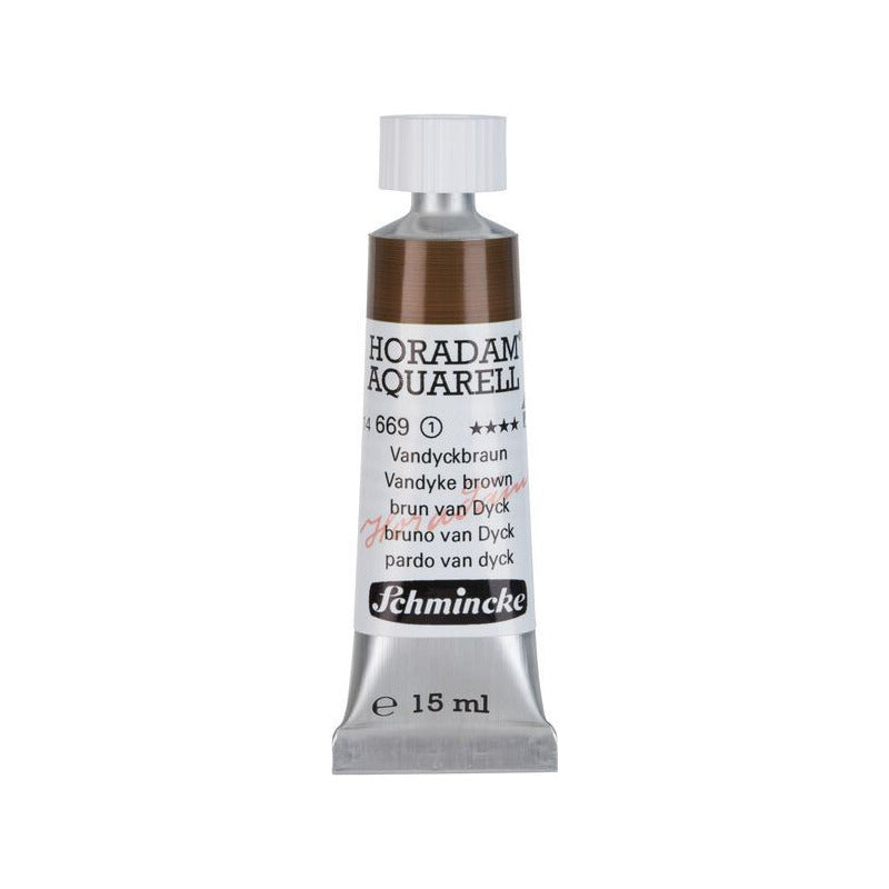 Schmincke Horadam akvarellfesték tubusban 15 ml - Onetz – 669 Van Dyck barna