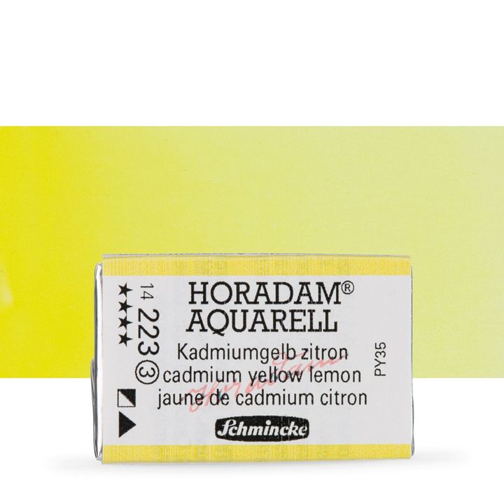 Schmincke Horadam akvarell festékek – 223 Cadmium Yellow Lemon