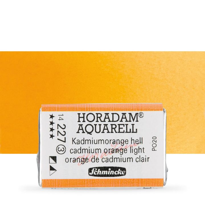 Schmincke Horadam akvarell festékek – 227 Cadmium Orange Light