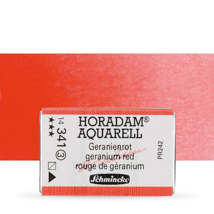 Schmincke Horadam akvarell festékek – 341 Geranium Red