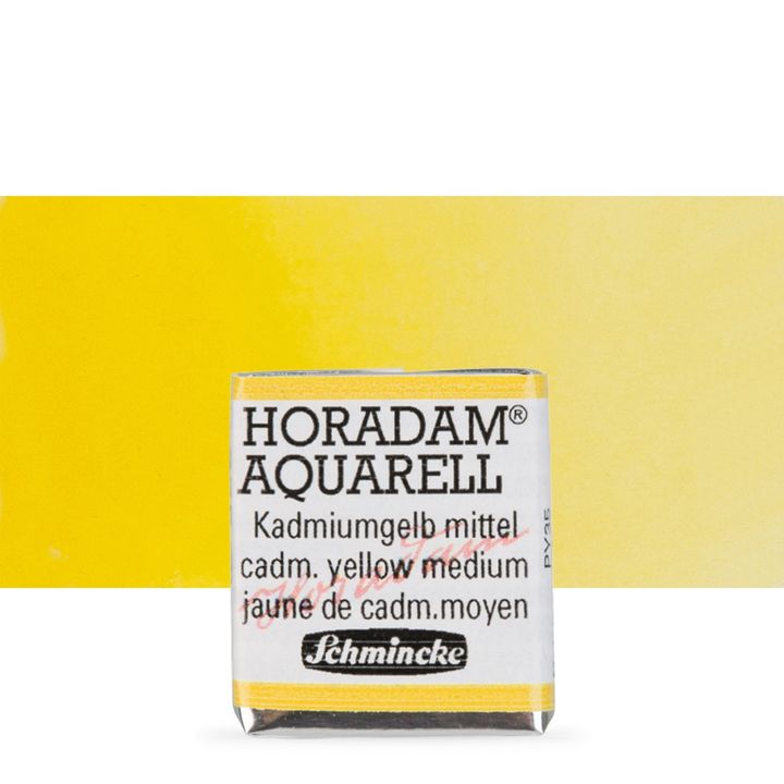 Schmincke Horadam akvarell festékek – 225 Cadmium Yellow Middle