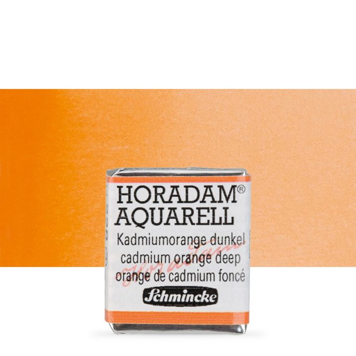 Schmincke Horadam akvarell festékek – 228 Cadmium Orange Deep