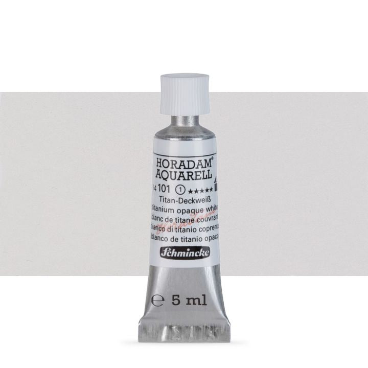 Schmincke Horadam akvarell festékek tubusban 5ml – 101 Titanium Opaque White