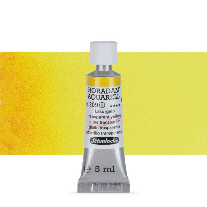Schmincke Horadam akvarell festékek tubusban 5ml – 209 Transparent Yellow