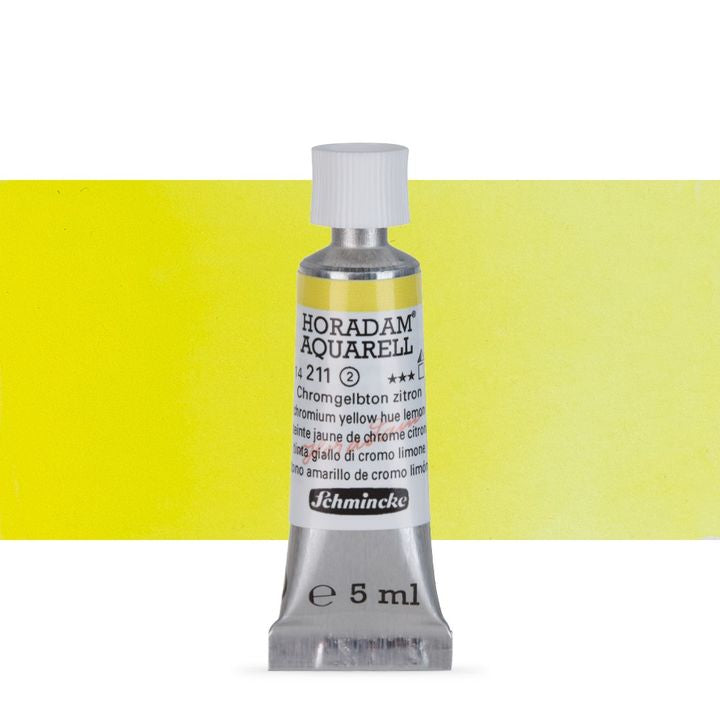 Schmincke Horadam akvarell festékek tubusban 5ml – 211 Chromium Yellow Hue Lemon