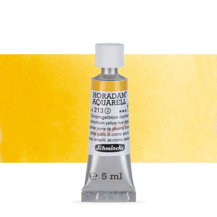 Schmincke Horadam akvarell festékek tubusban 5ml – 213 Chromium Yellow Hue Deep