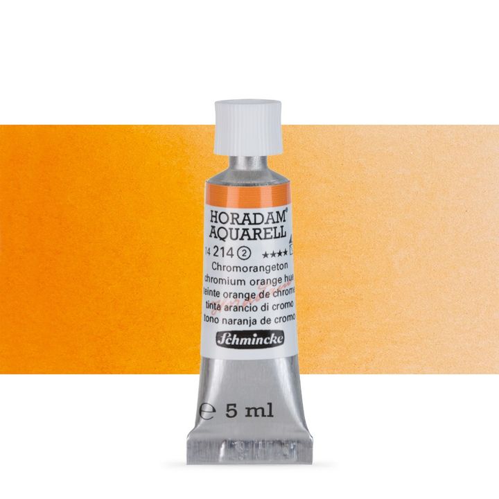 Schmincke Horadam akvarell festékek tubusban 5ml – 214 Chromium Orange Hue