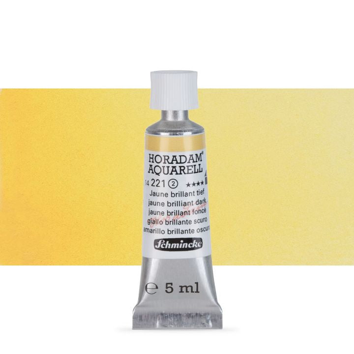 Schmincke Horadam akvarell festékek tubusban 5ml – 221 Jaune Brilliant Dark