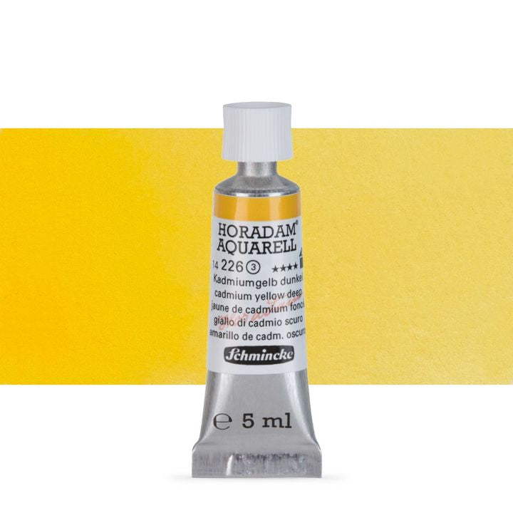 Schmincke Horadam akvarell festékek tubusban 5ml – 226 Cadmium Yellow Deep