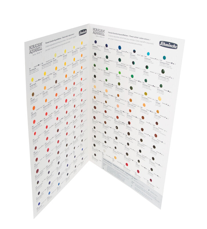 Schmincke HORADAM Aquarell Dot Card akvarell színminta – 140 szín