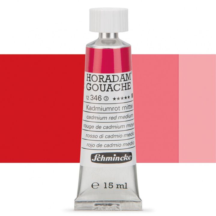 Schmincke Horadam Gouache 15ml – 346 Cadmium Red Medium