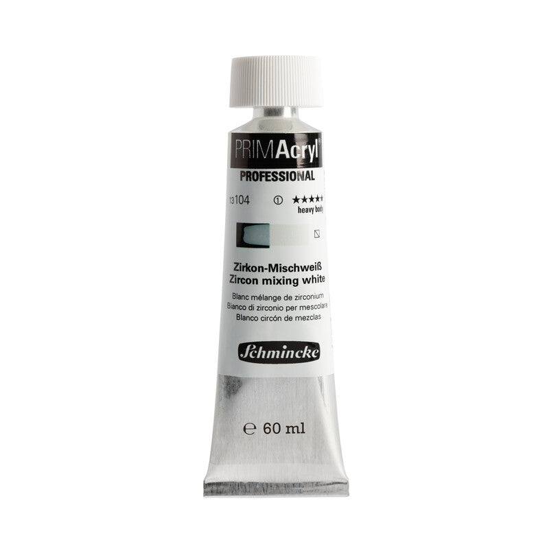Schmincke PRIMAcryl Professional akrilfesték 60 ml – 104 Cirkónium keverőfehér