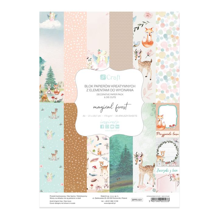 Scrapbook papír A4 Magical Forest (1)