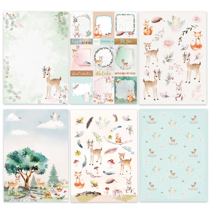 Scrapbook papír A4 Magical Forest (2)