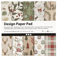 Scrapbooking papír Christmas 15.2 x 15.2 cm - 50 lapos