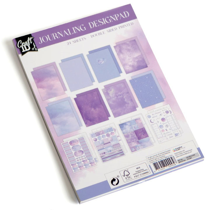 Scrapbooking papír tömb A5 24 lap lila (2)