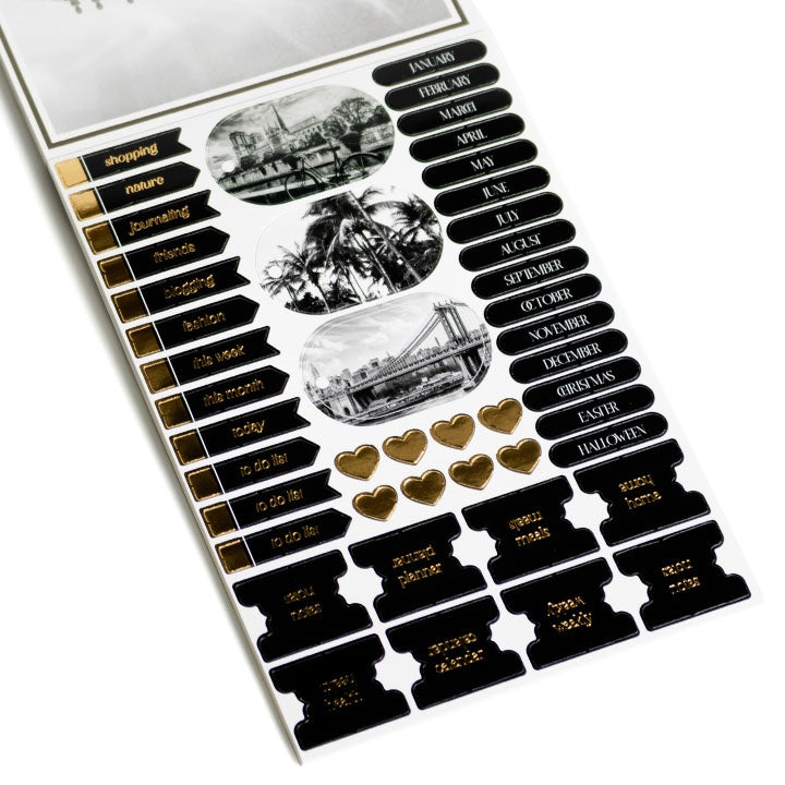 Scrapbooking papírtömb A5 24 lap fekete (4)