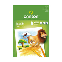 Skicovací blok CANSON Kids 90 g/m² – 30 lapos, A5 – A4
