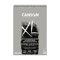 Skicovací blok CANSON XL Touch szürke 160 g/m² A4 – A3 - 40 lapos