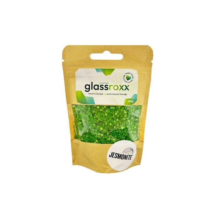 Glassroxx jezmonit üveggranulátum 150g – neon zöld