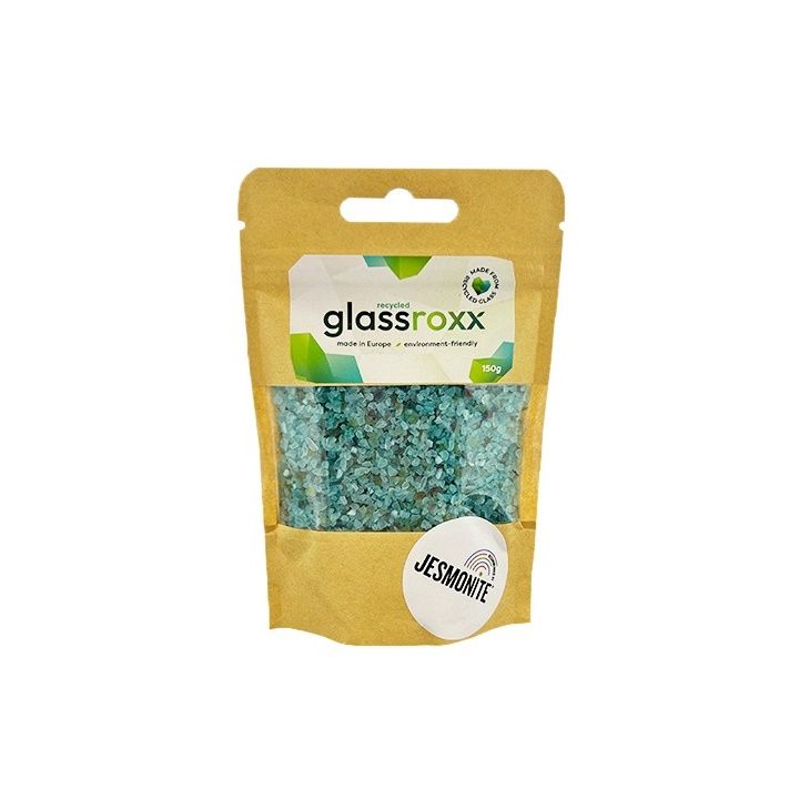 Glassroxx jezmonit üveggranulátum 150g – Türkizkék