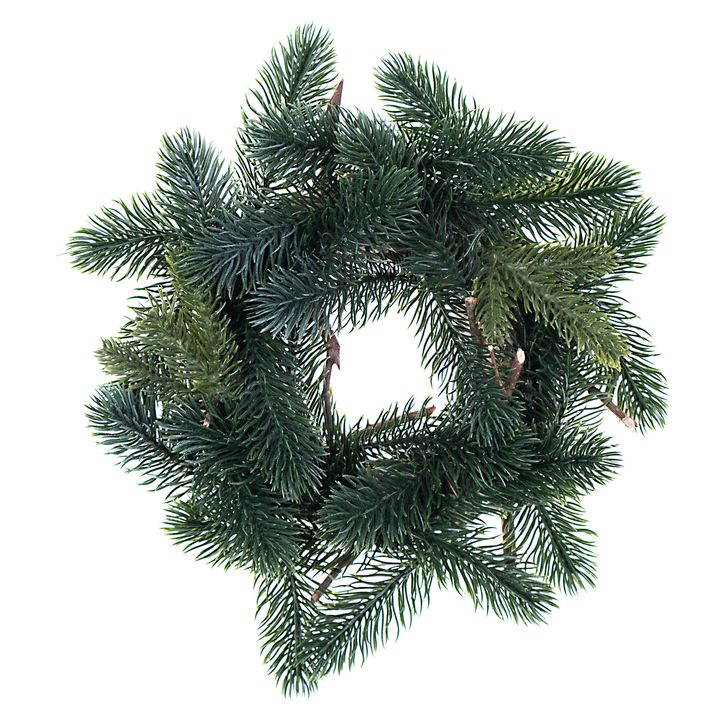 Lucfenyő koszorú díszítésre